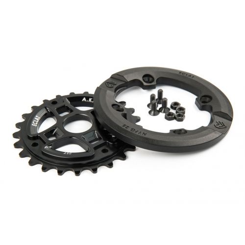 Eclat AK Sprocket + Replaceable Guard, COLOUR: Black, SIZE: 25T