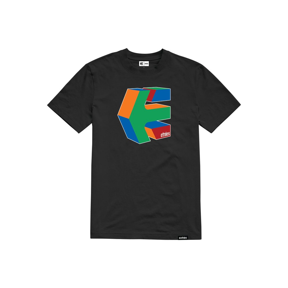 Etnies Cube T-shirt, COLOUR: Black, SIZE: Large