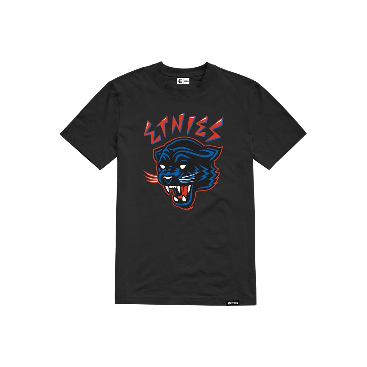 Etnies Panther T-shirt, COLOUR: Black, SIZE: Large