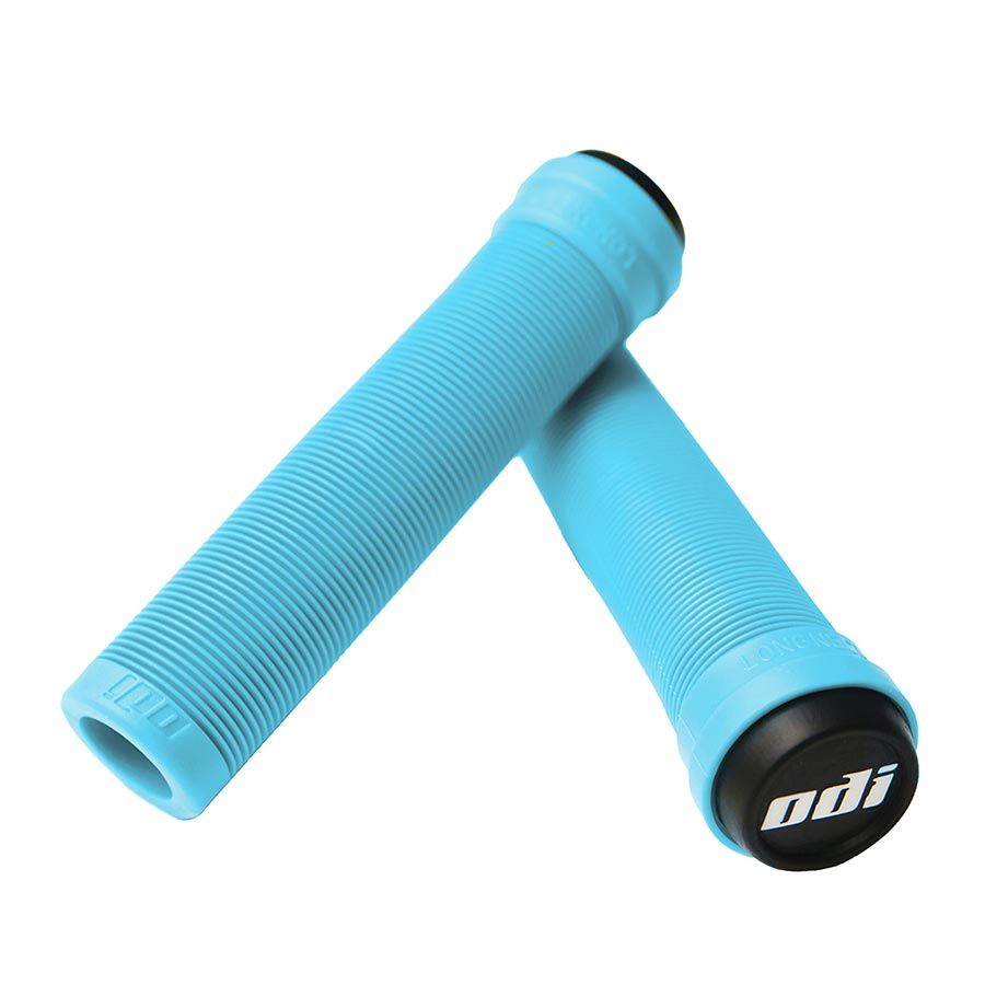 ODI Longneck SL Soft Flangeless Grips, COLOUR: Aqua Blue