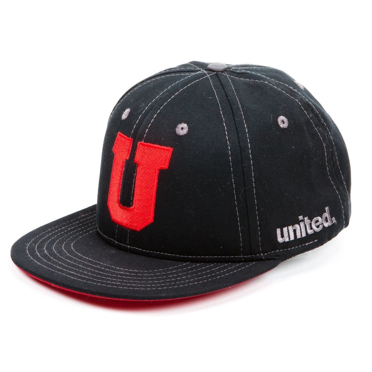 United Quintin Snapback Hat, COLOUR: Black