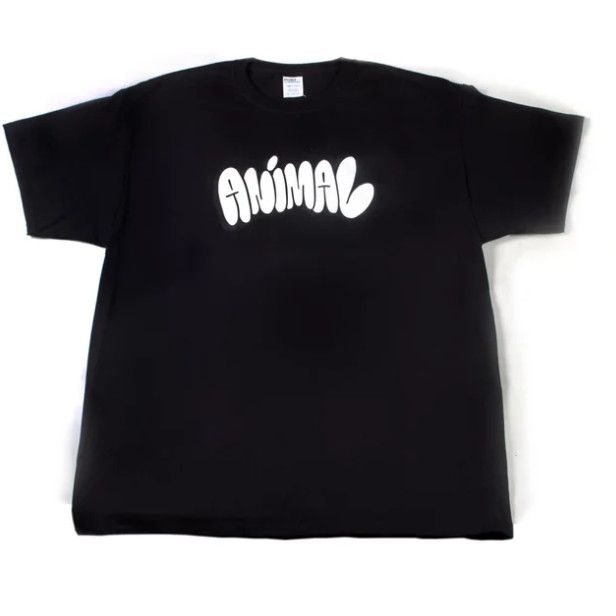 Animal Fill In T-shirt, COLOUR: Black, SIZE: Large