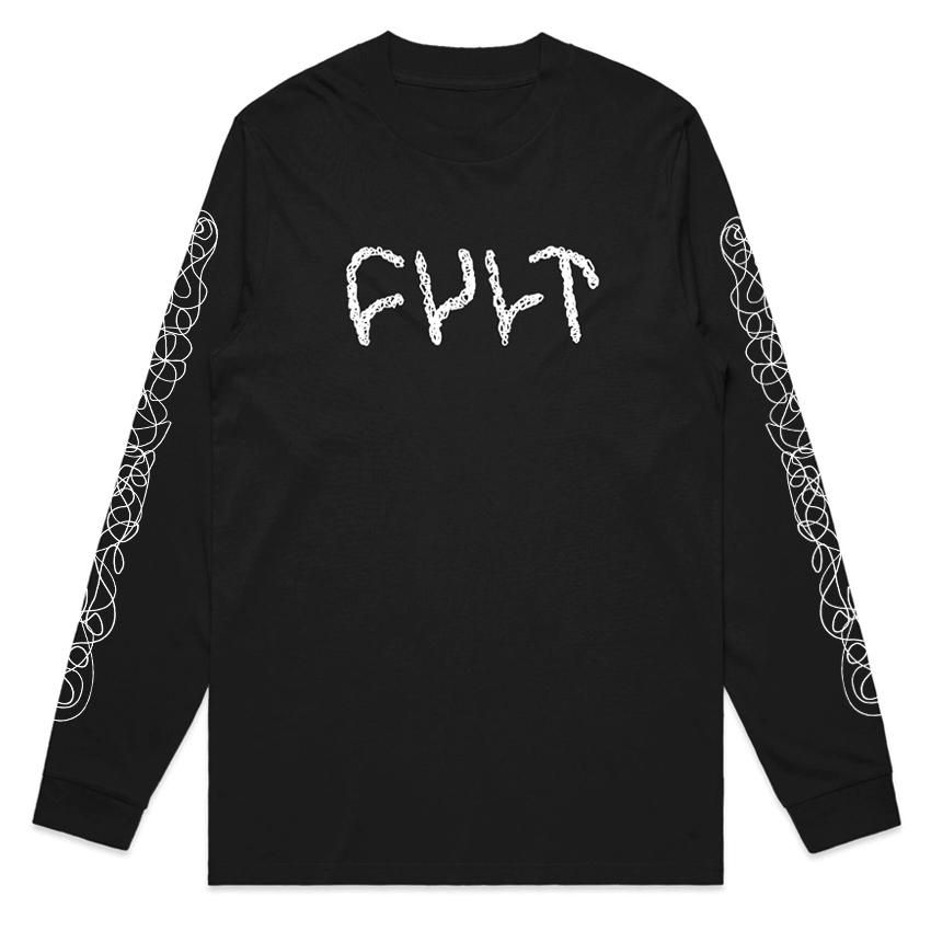 Cult Scribble Long Sleeve, COLOUR: Black, SIZE: Large