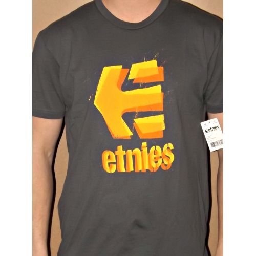 Etnies Offset T-shirt, COLOUR: Charcoal, SIZE: Medium