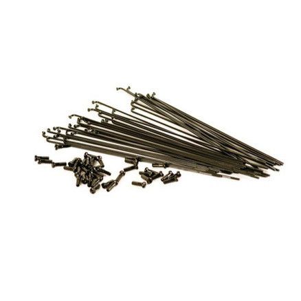 Macneil Double Butted Spokes, COLOUR: Black, SIZE: 184mm