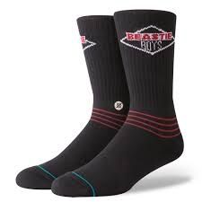 Stance Licence To Ill (Beastie Boys) Socks, COLOUR: Black, SIZE: Large/9-12