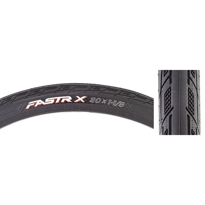 Tioga FASTR-X Tire, COLOUR: Black, SIZE: 20" x 1 1/8