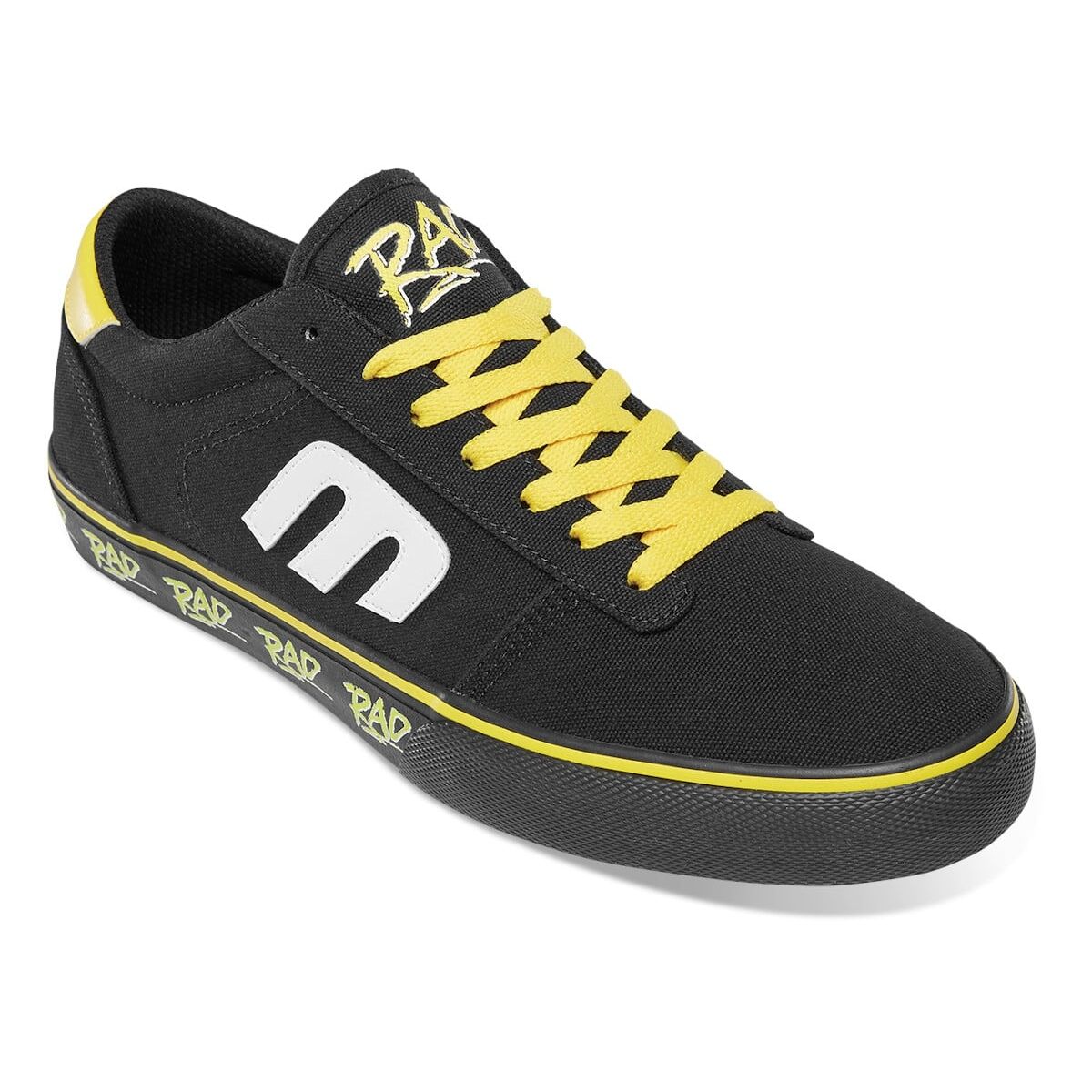 Etnies Calli Vulc x Rad Shoe, COLOUR: Black/yellow, SIZE: Size 09