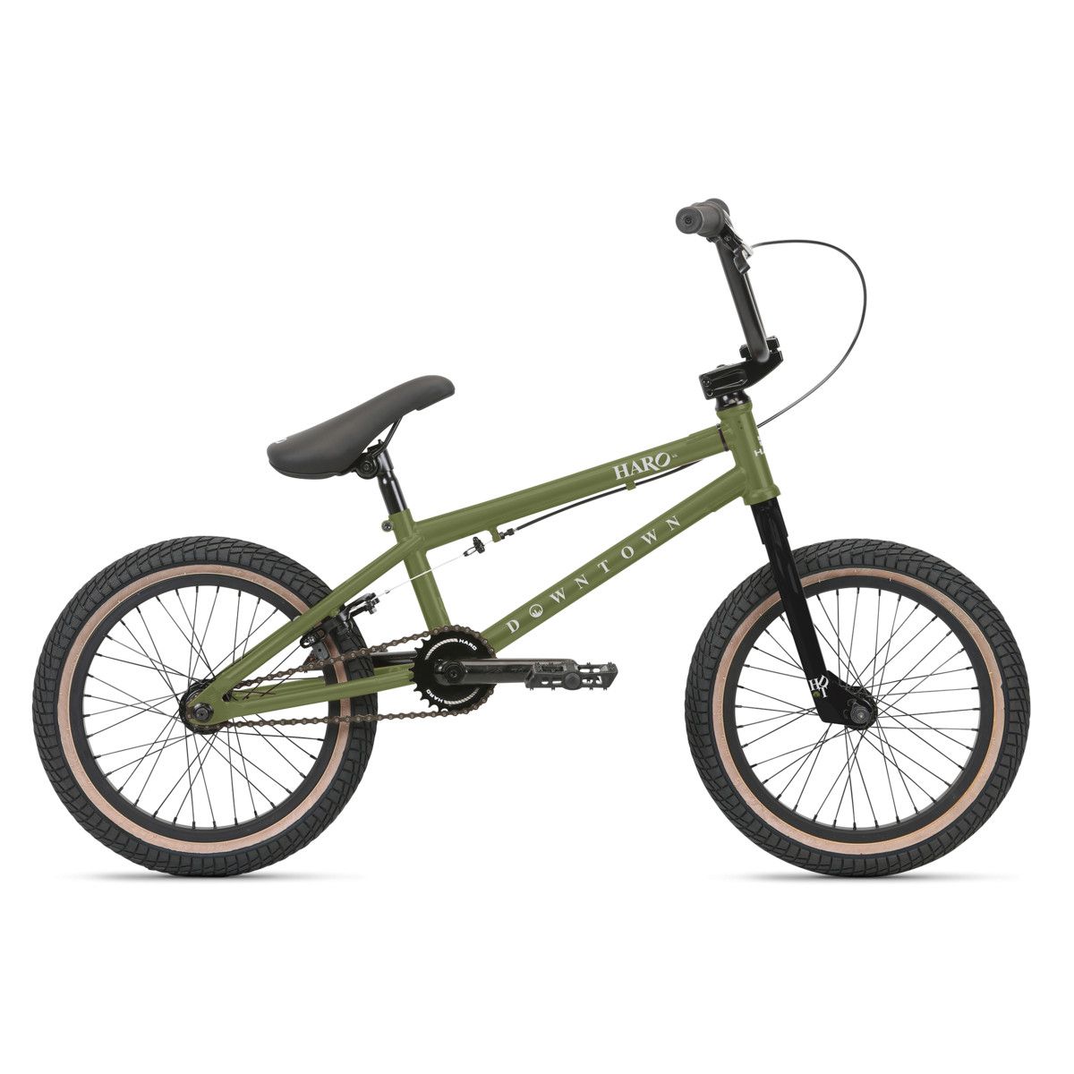 Haro Downtown 16" BMX Bike, COLOUR: Army Green, SIZE: 16