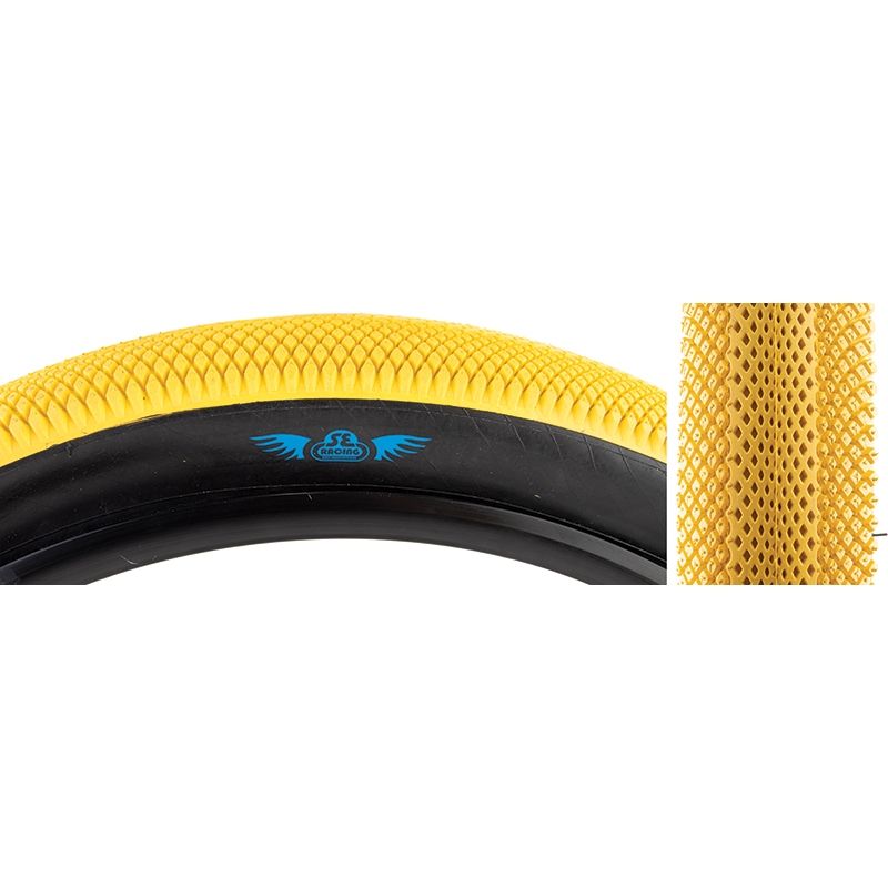 SE Bikes Speedster 27.5" Tires (PAIR), COLOUR: Yellow/Black, SIZE: 27.5" x 3.0