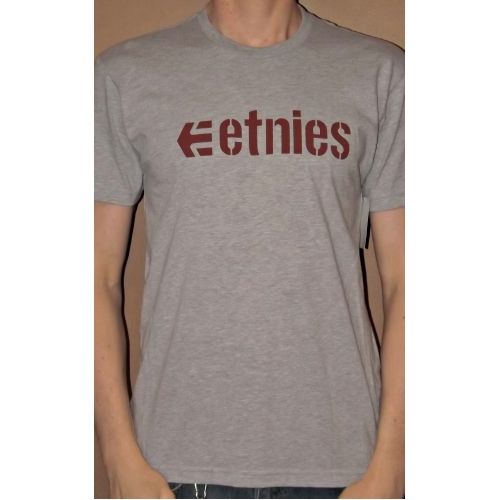 Etnies Corporate 10 T-shirt, COLOUR: Grey, SIZE: Medium