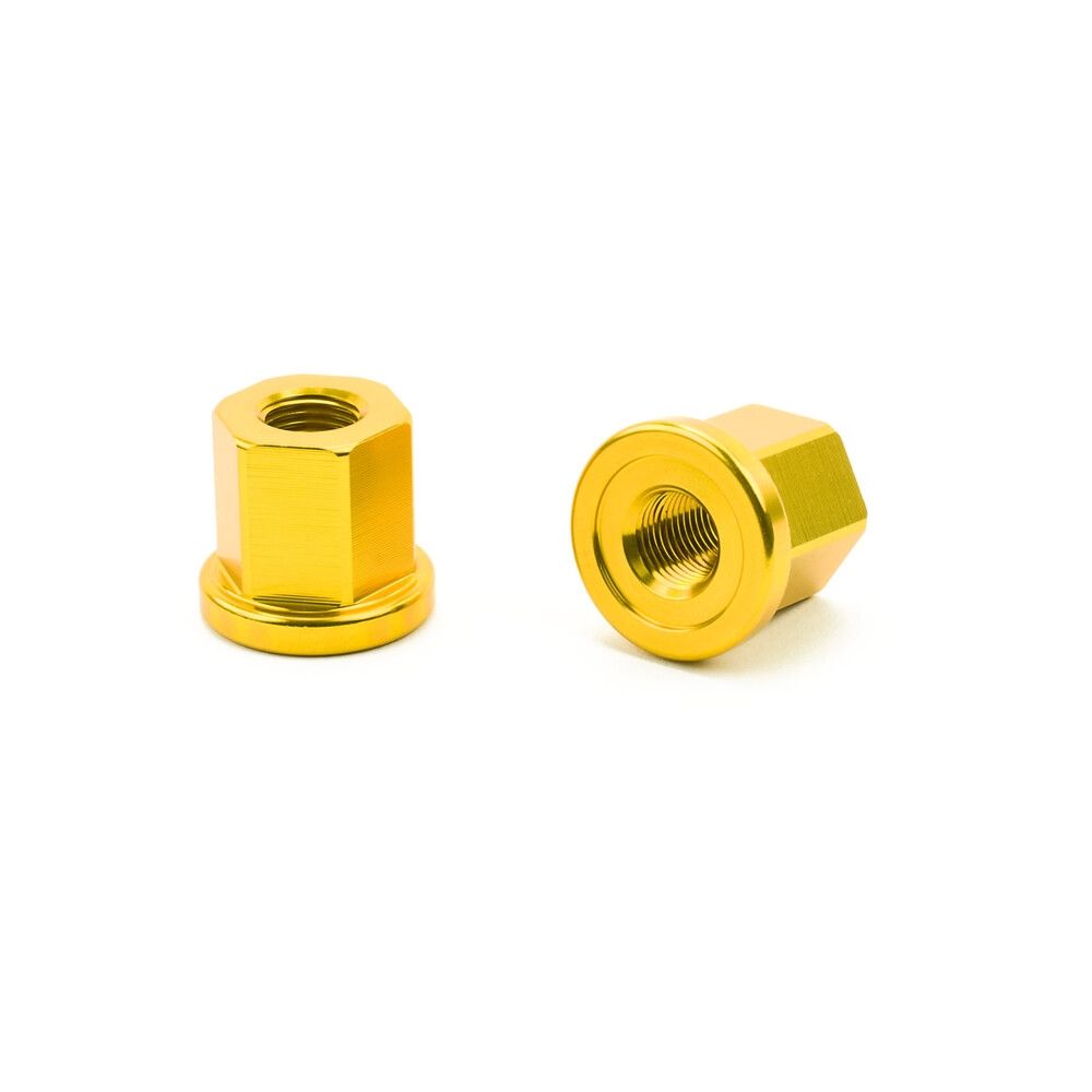 Mission Alloy Axle Nuts, COLOUR: Gold, SIZE: 14mm