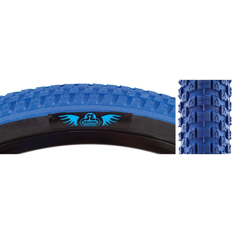 SE Bikes Cub 26" Tires (PAIR), COLOUR: Blue/Black, SIZE: 26 x 2.0