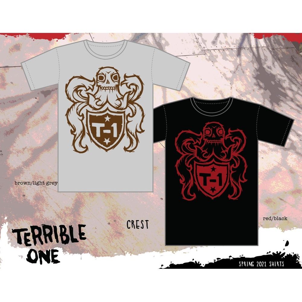 Terrible One Crest T-shirt, COLOUR: Black, SIZE: Large