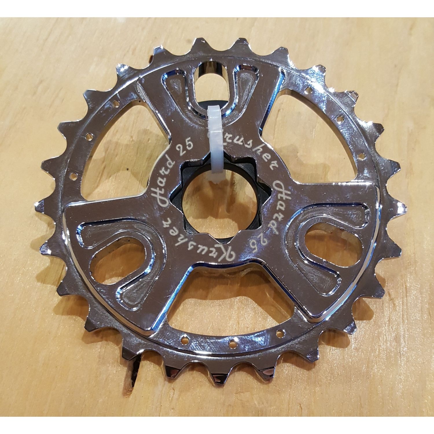 Krusher Hard Spline Drive Sprocket, COLOUR: Chrome, SIZE: 25T