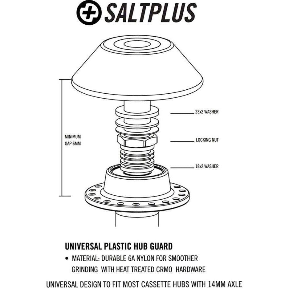 Salt Plus Universal Rear Chromo/Nylon Hub Guard