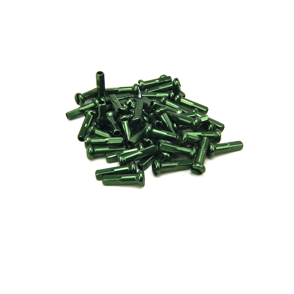 Mission Aluminium Nipples, Color: Green