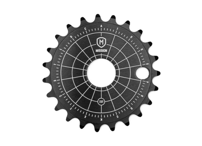 Mission Locator Sprocket, Color: Black, Size: 25T