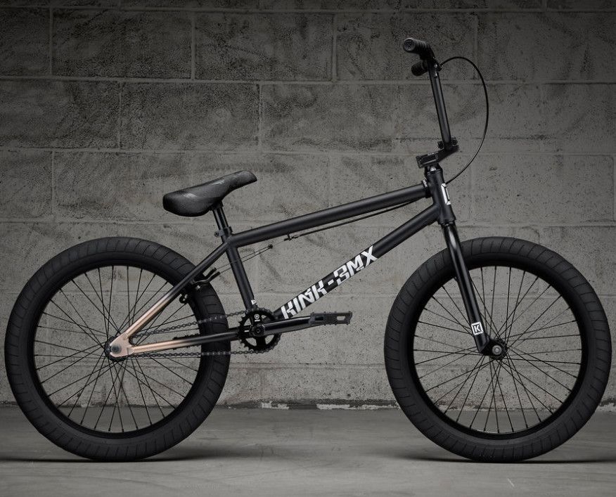 Kink Launch BMX Bike, Color: Black Gold, Size: 20.25"