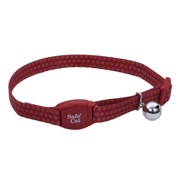 SafeCat Adj Breakaway Collar Magnetic Buckle 12"