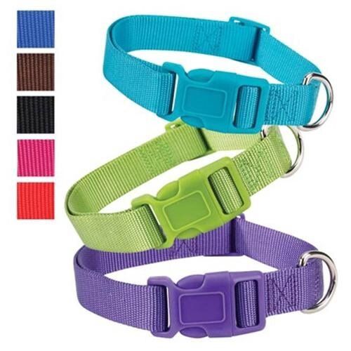 Nylon Dog Collar by Zack &amp; Zoey - Nautical Blue 14"-20"