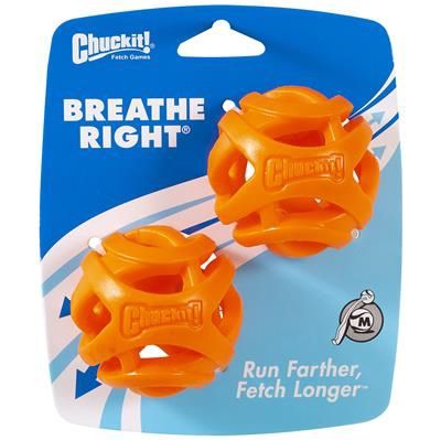 Chuckit! Breathe Right Fetch Ball Medium 2PK