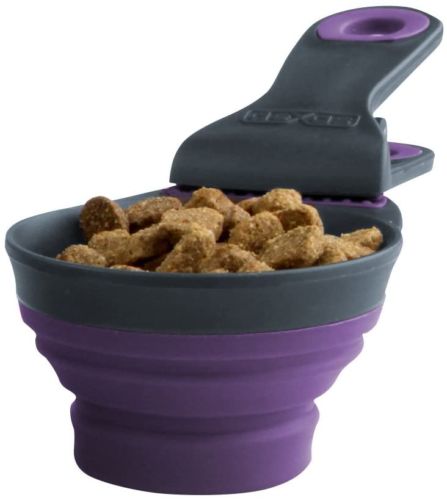 Popware DEX30733 Collapsible Kilp Scoop, Purple - Large