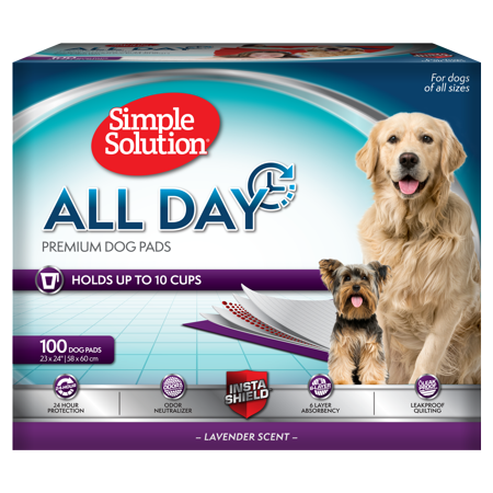 Simple Solution All Day Premium Dog Pads 23"x24" 100 ct