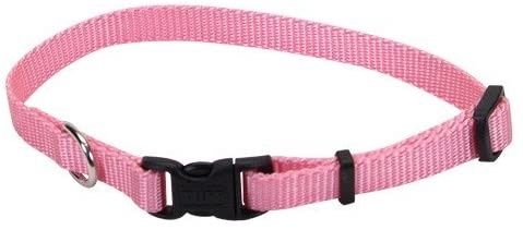 Tuff Buckle Adj Nyl Collar 1" Bright Pink 20"
