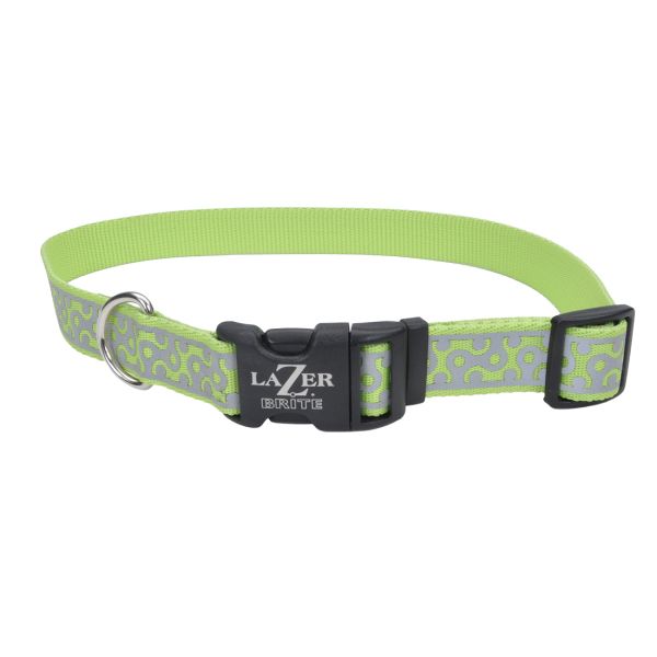 Lazer Brite Reflective Adj Collar 1x18" - 26" LimGmtrc