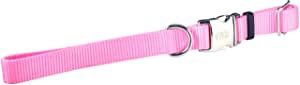 Titan Buckle Adj Nyl Collar 3/4" Bright Pink 18"