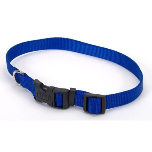 Tuff Buckle Adj Nyl Collar 1" Blue 20"