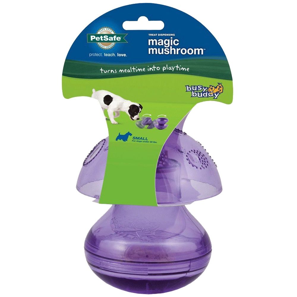 Petsafe Busy Buddy Magic Mushroom Pet Toy, Small Multi-Colored