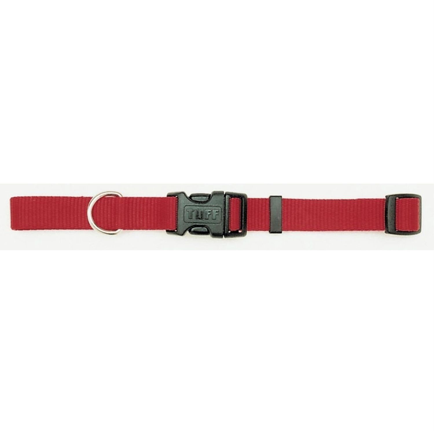 Tuff Buckle Adj Nyl Collar 1" Red 20"