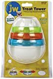 JW Pet Treat Tower Toys for Pets, Small, White/Rings
