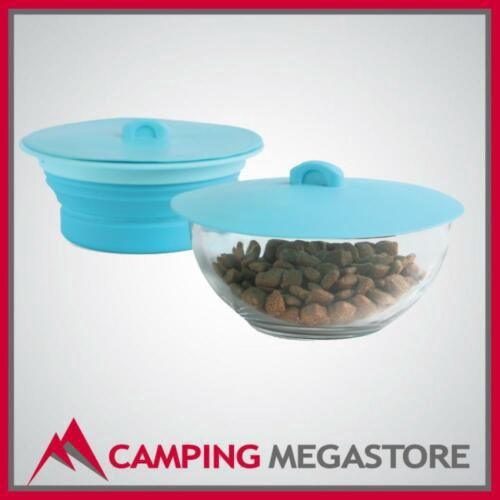 Dexas Silicone Popware Air Tight Seal/Suction Lid Blue - 6.5"