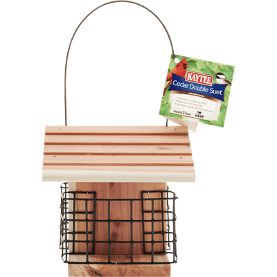 Kaytee Cedar Seed and Suet Feeder