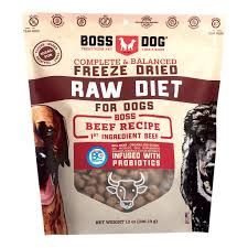 Boss Dog Freeze Dried Raw Diet Beef for Dog - 12oz
