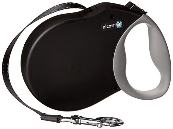 Paws/alcott Alcott Retractable Leash Up To 110 Lbs Black XL/24 Ft