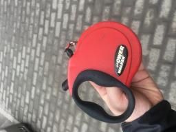 Power Walker Retractable Leash Red Large