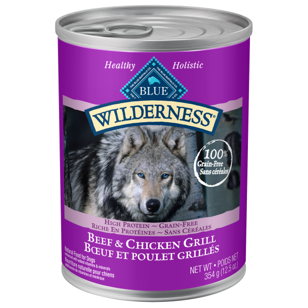 Blue Wilderness Dog GF Beef &amp; Chicken Grill - 12.5oz