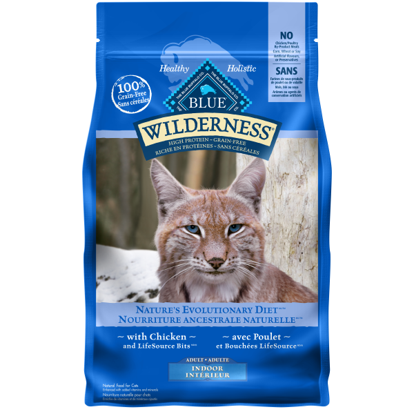 Blue Buffalo - Wilderness Indoor Adult Cat Food - Chicken - 5lbs