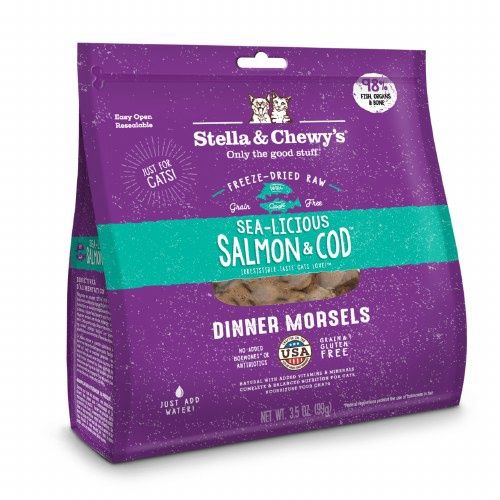 Stella &amp; Chewy's - Freeze Dried Raw - Salmon and Cod Dinner Morsels - 3.5oz