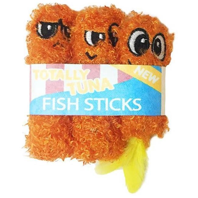 Fish Sticks Catnip Toy, Orange