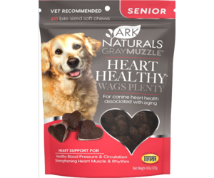 ARK NATURALS DOG TREATS | GRAY MUZZLE SENIOR HEART HEALTHY! WAGS PLENTY! 4.23 OZ