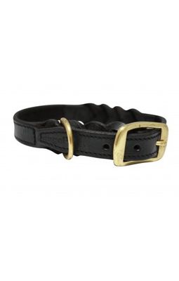  Angel Pet Dog Braided Collar 18"x3/4" Black