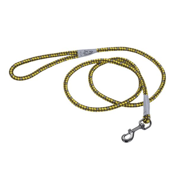 K9 Explorer Braided Rope Snap Leash Goldenrod 6'