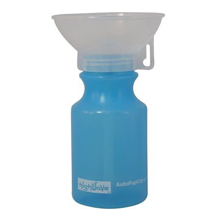 Highwave Auto Dog Mug Mini Blue Holds 14 oz. Small Dog Puppy Water Travel Bottle