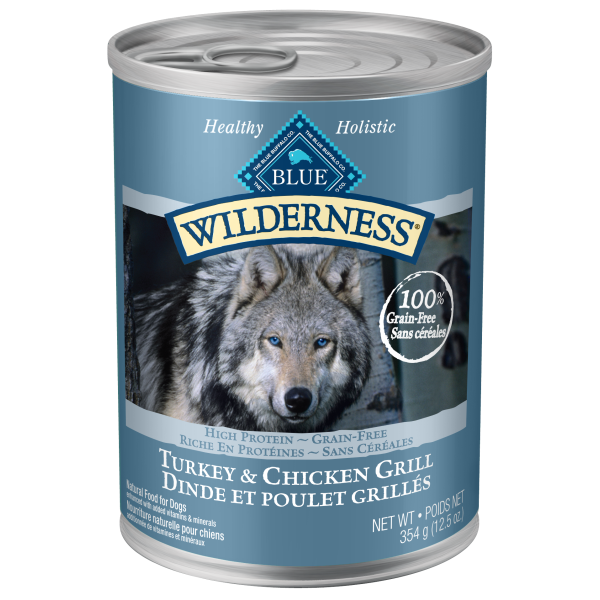 Blue Buffalo - Wilderness Adult Dog Food Turkey &amp; Chicken Grill - 12.5oz