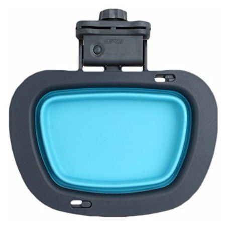 Dexas Popware Collapsible Kennel Round Bowl Blue Large 2.5Cup 20 oz for Pets